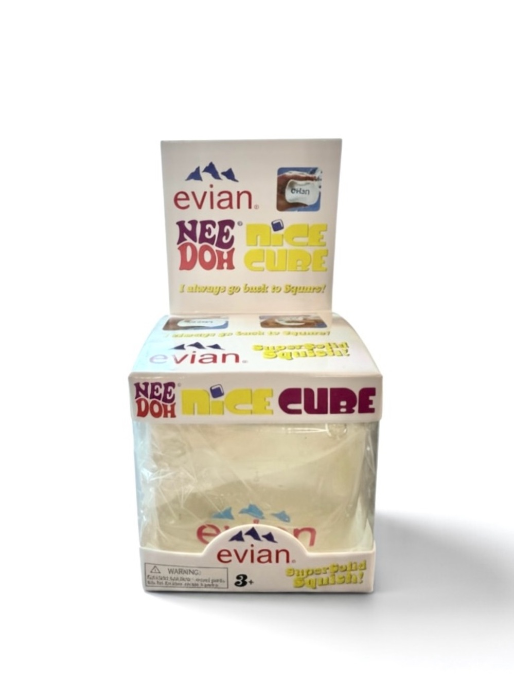 NeeDoh Nice Cube Evian Water Sensory Fidget Toy – Stress Relief